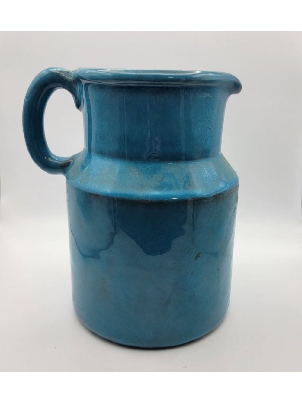 Italian Pleasant Village Blue Pottery Pitcher